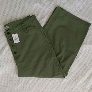 NWT Wide-leg Button-front Pant